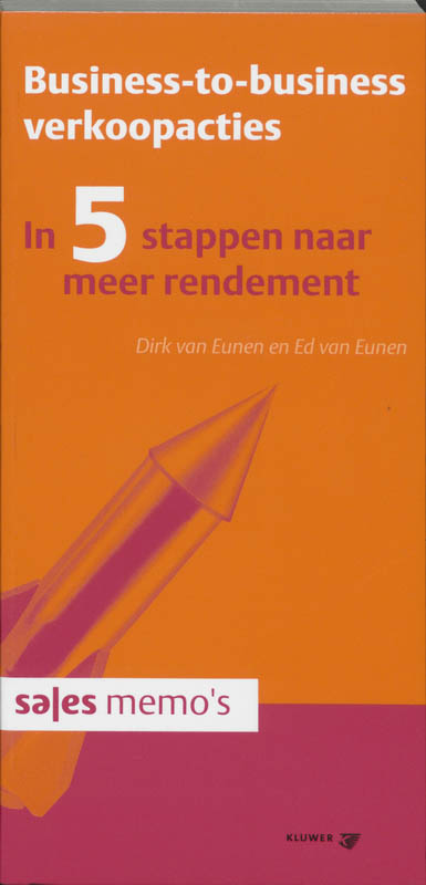 Omslag van Business-to-Business verkoopacties