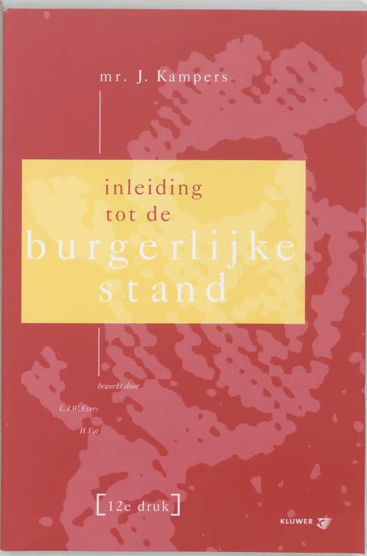 Omslag van Inleiding tot de burgerlijke stand