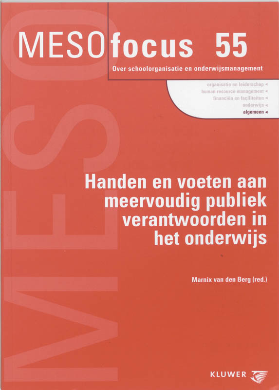 Omslag van Handen en voeten aan meervoudig publiek verantwoorden in het onderwijs