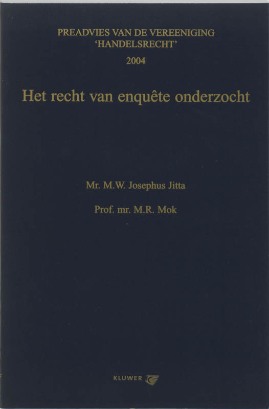 Omslag van Het recht van enquete onderzocht