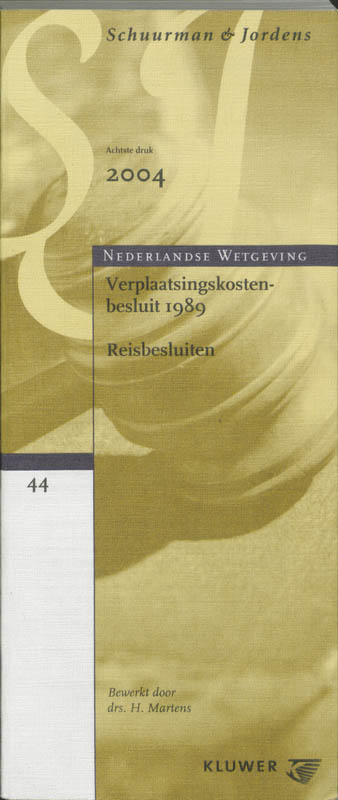 Omslag van Verplaatsingskostenbesluit 1989