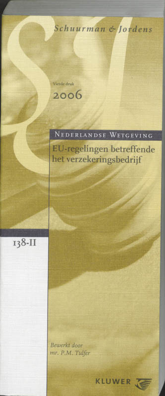 Omslag van EG-Reg.Betreffende Het Verzekeringsbedrijf