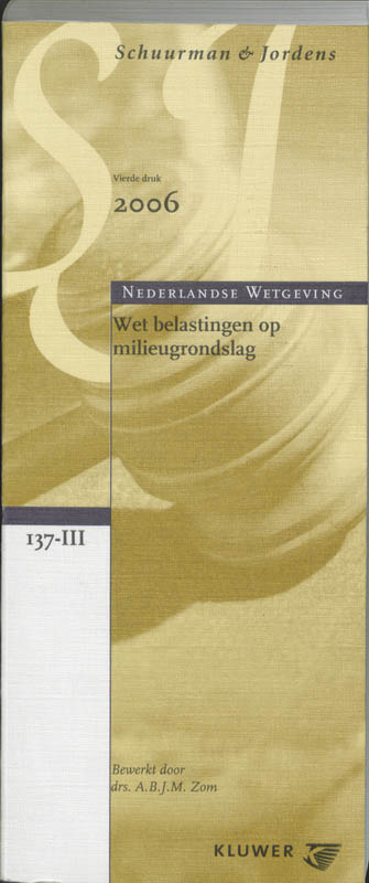 Omslag van Wet Belastingen op Milieugrondslag