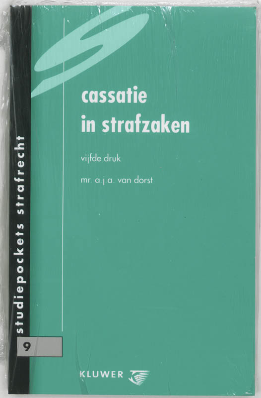 Omslag van Cassatie in strafzaken