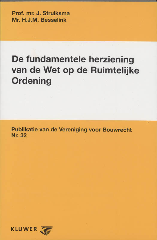 Omslag van De fundamentele herziening van de WRO