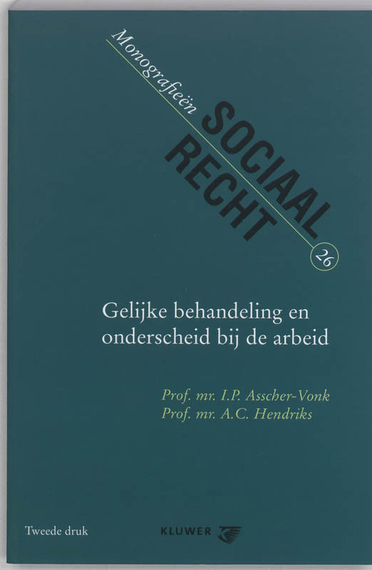 Omslag van Gelijke behandeling bij de arbeid