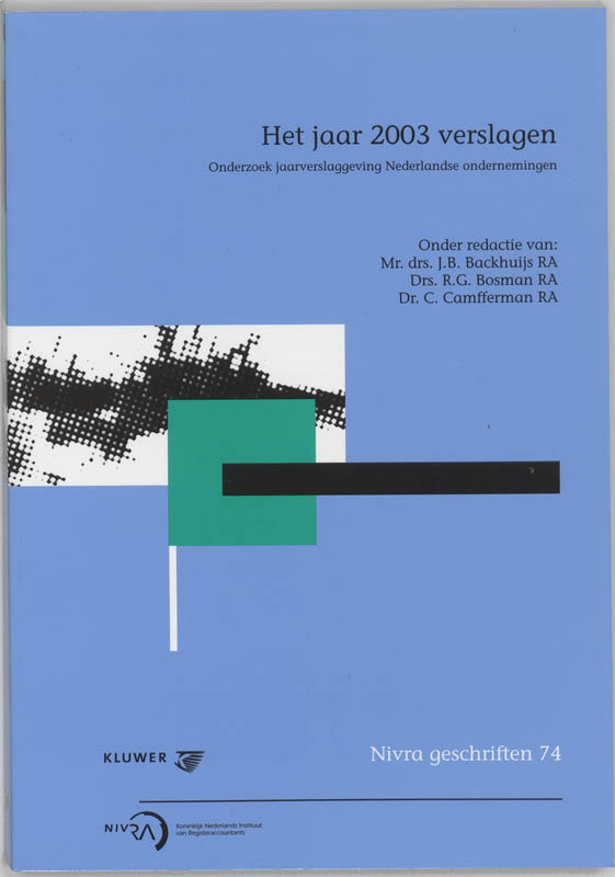 Omslag van Het jaar 2003 verslagen