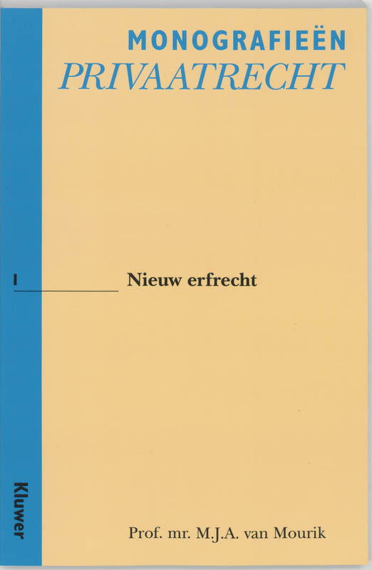 Omslag van Nieuw erfrecht