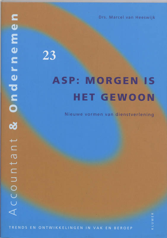 Omslag van ASP : morgen is het gewoon