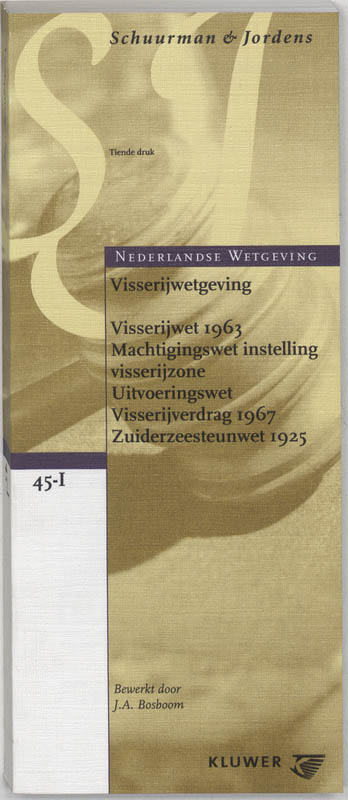 Omslag van Visserijwetgeving/Visserijwet 1963