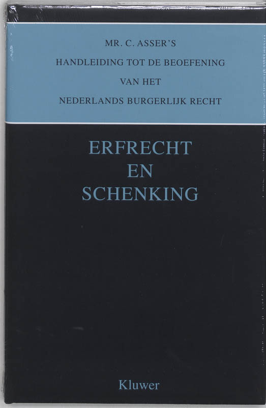 Omslag van Erfrecht en schenking