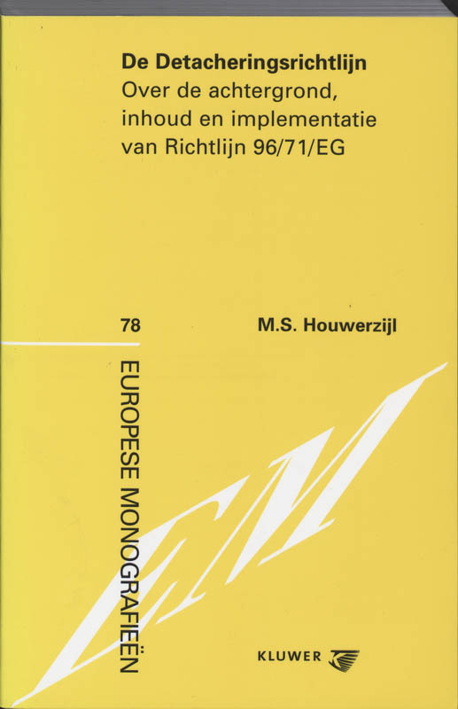 Omslag van De Detacheringsrichtlijn