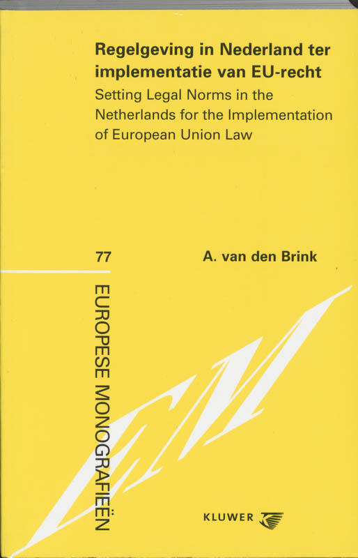 Omslag van Regelgeving in Nederland ter implementatie van EU-recht