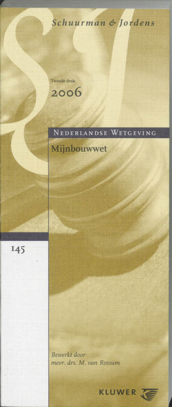 Omslag van Mijnbouwwet