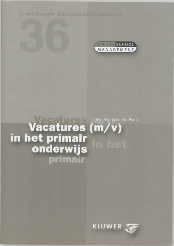 Omslag van Vacatures (m/v) in het primair onderwijs