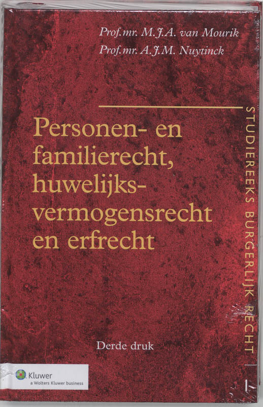 Omslag van Personen- en familierecht, huwelijksvermogensrecht en erfrecht