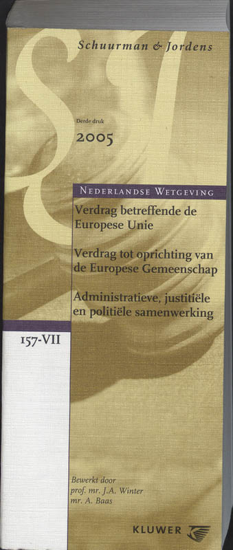 Omslag van Verdrag Betreffende De Europese Unie
