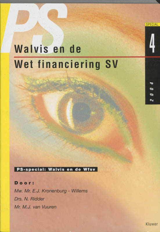 Omslag van Walvis en de Wet financiering SV
