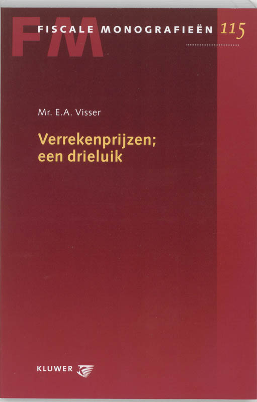 Omslag van Verrekenprijzen, een drieluik