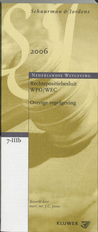Omslag van Rechtspositiebesluit WPO/WEC