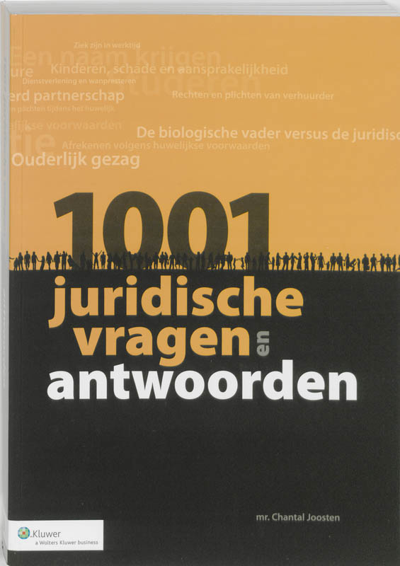 Omslag van 1001 juridische vragen en antwoorden