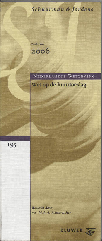 Omslag van Huursubsidiewet
