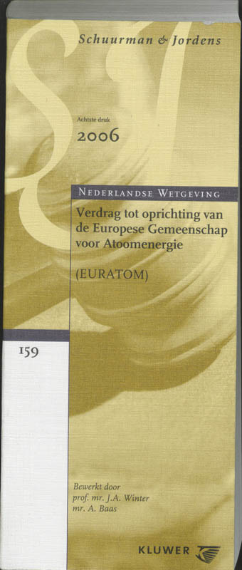 Omslag van S&J 159 Verdrag tot oprichting EG voor atoomenergie