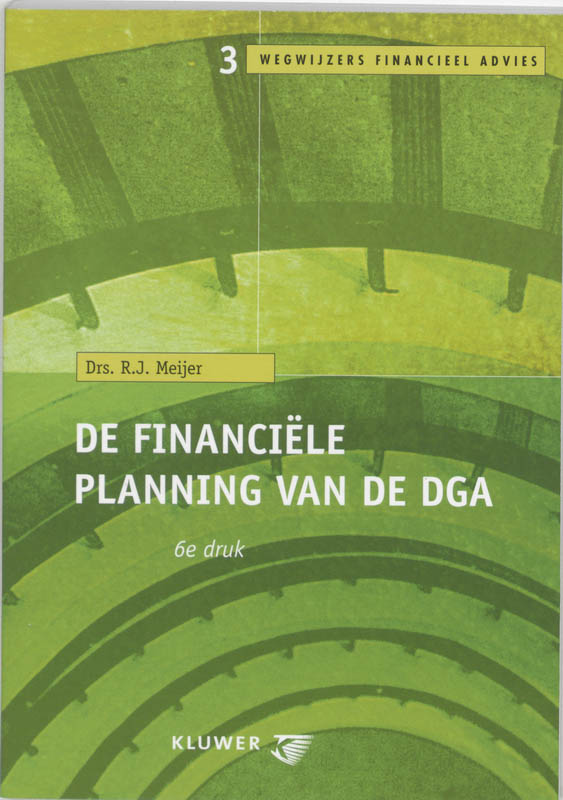 Omslag van De financiële planning van de dga