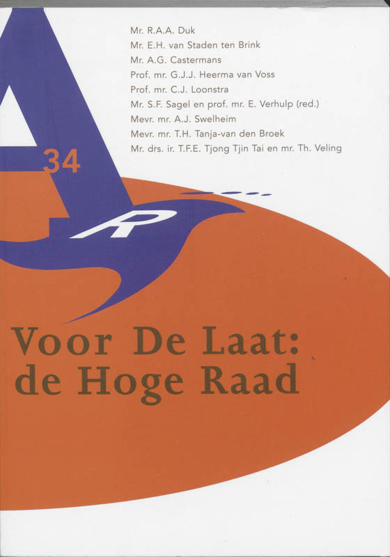 Omslag van Voor de Laat de Hoge Raad