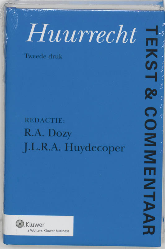 Omslag van Tekst & Commentaar Huurrecht