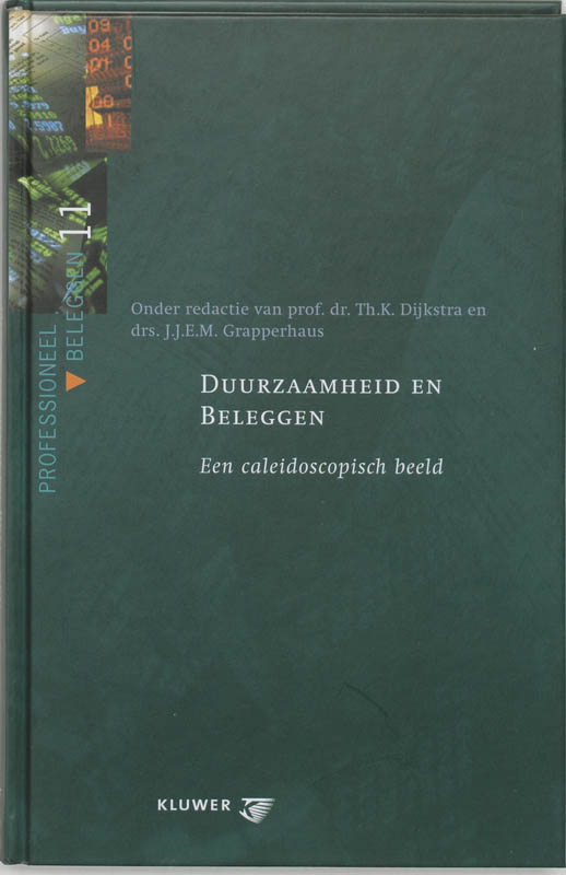 Omslag van Duurzaamheid en beleggen