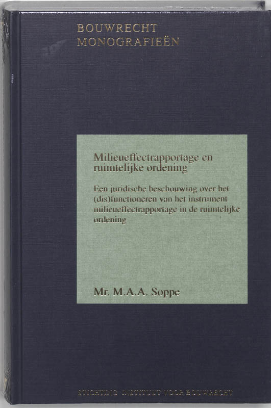 Omslag van Milieueffectrapportage en ruimtelijke ordening