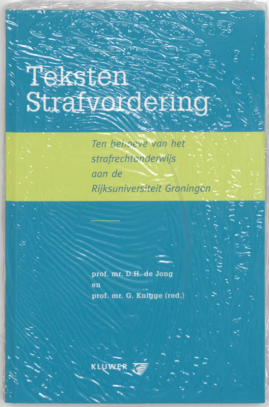 Omslag van Teksten strafvordering