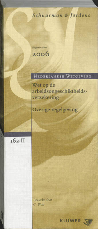 Omslag van Wet Arbeidsongeschiktheidsverzekering