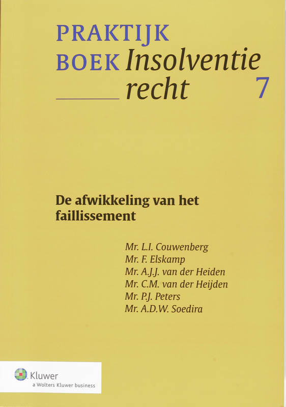 Omslag van De afwikkeling van het faillissement