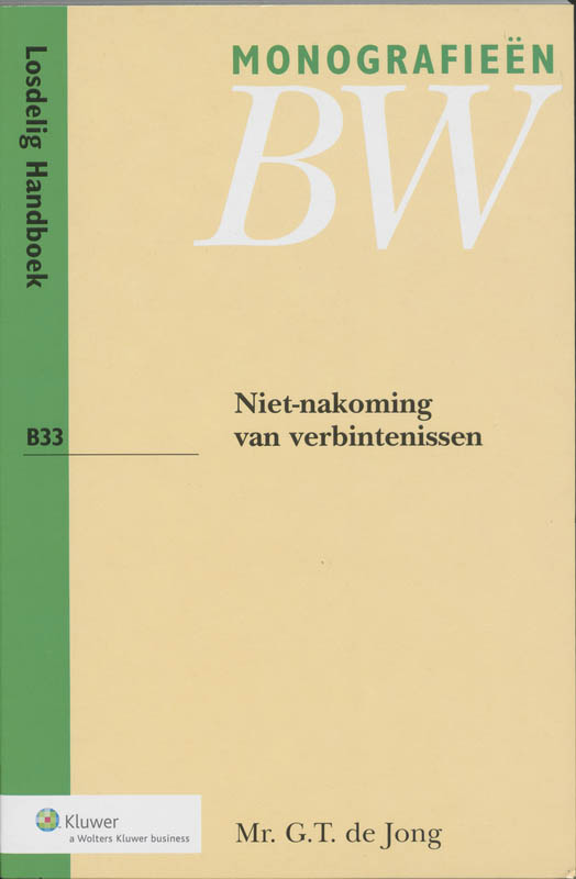 Omslag van Niet-nakoming van verbintenissen