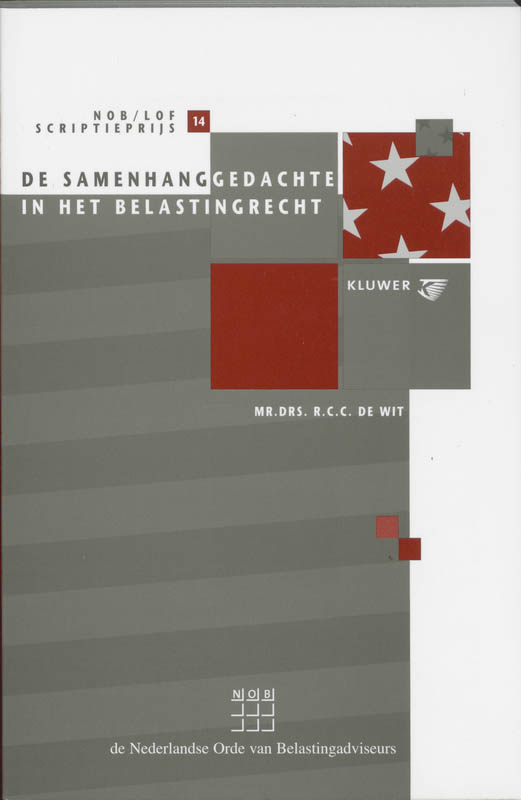Omslag van De samenhanggedachte in het belastingrecht