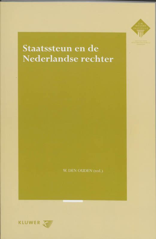 Omslag van Staatssteun en de Nederlandse rechter