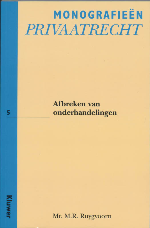 Omslag van Afbreken van onderhandelingen