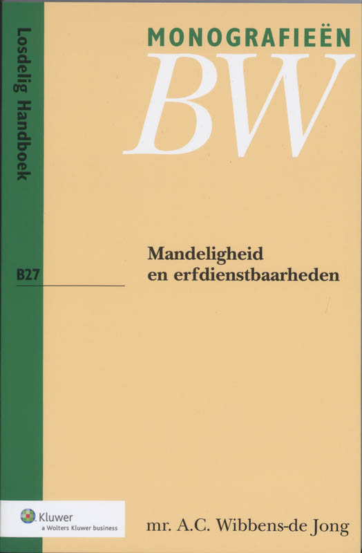 Omslag van Mandeligheid en erfdienstbaarheden