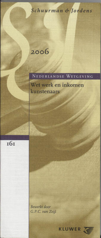 Omslag van Wet werk en inkomen kunstenaars