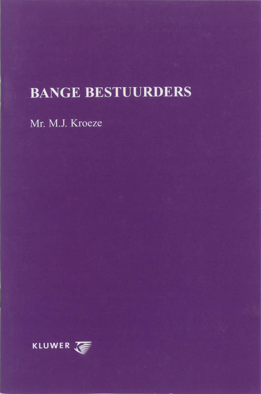 Omslag van Bange bestuurders