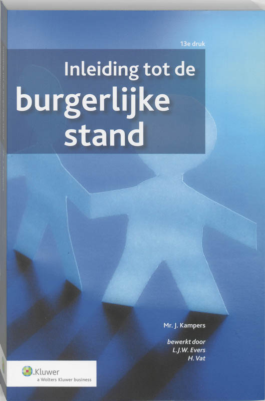 Omslag van Inleiding tot de burgerlijke stand
