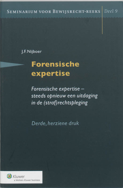 Omslag van Forensische expertise