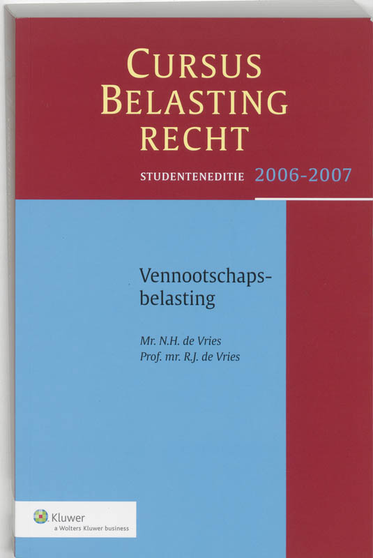 Omslag van Vennootschapsbelasting