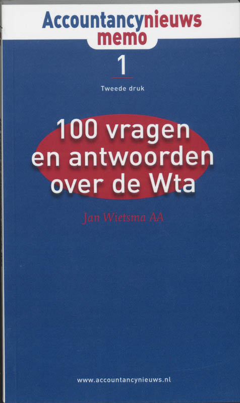 Omslag van 100 vragen & antwoorden over de WTA
