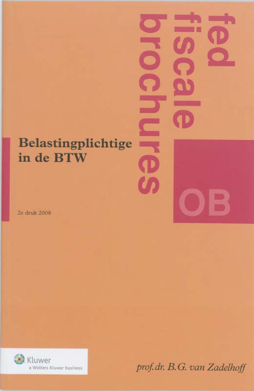 Omslag van Belastingplichtige in de BTW