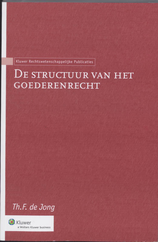Omslag van De structuur van het goederenrecht