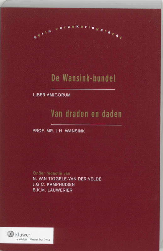 Omslag van De Wansink-bundel