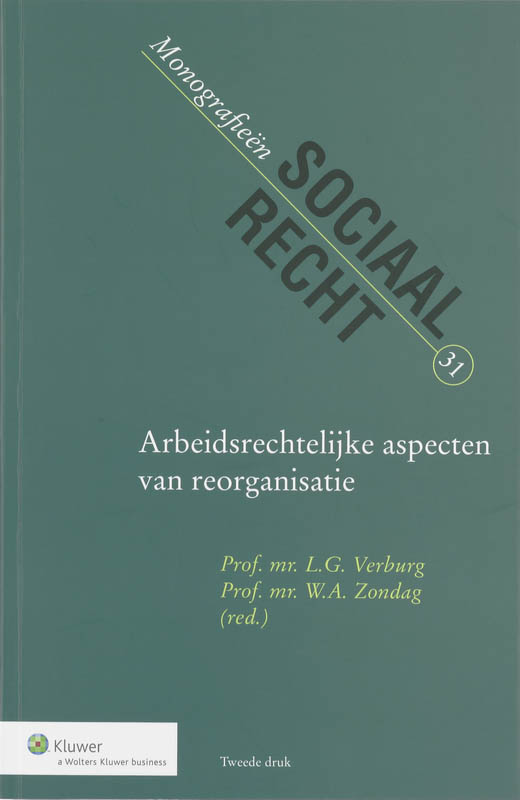 Omslag van Arbeidsrechtelijke aspecten van reorganisatie